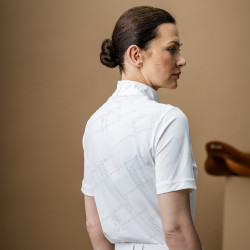 Polo da concorso Horseware AA Elena maniche corte Bianco