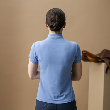 Polo Horseware AA Tech Quarter Gia Blu siciliano