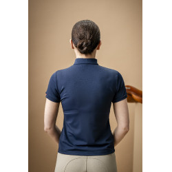 Polo Horseware AA Tech Quarter Gia Marina Blu marino