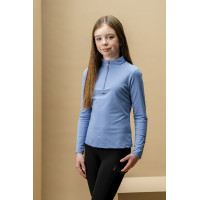 Maglia da equitazione Horseware Bambini AA Sofia Blu siciliano Maglia da equitazione Horseware Bambini AA Sofia Blu siciliano
