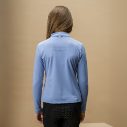 Maglia da equitazione Horseware Bambini AA Sofia Blu siciliano