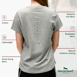 T-shirt Horseware Active Grigio T-shirt Horseware Active Grigio
