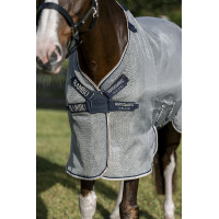 Camicia anti-mosche Horseware Rambo Protector Fieldsafe Argento / blu navy