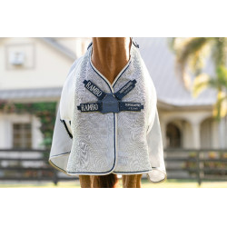 Camicia anti-mosche Horseware Rambo Protector Fieldsafe Argento / blu navy Camicia anti-mosche Horseware Rambo Protector Fieldsafe Argento / blu navy