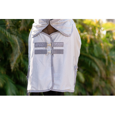 Camicia anti-insetti Horseware Amigo Bug Buster Argento / grigio titanio / argento