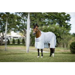 Camicia anti-insetti Horseware Amigo Bug Buster Argento / grigio titanio / argento