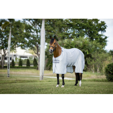 Camicia anti-insetti Horseware Amigo Bug Buster Argento / grigio titanio / argento