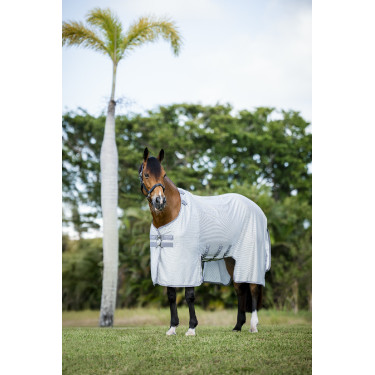 Camicia anti-insetti Horseware Amigo Bug Buster Argento / grigio titanio / argento
