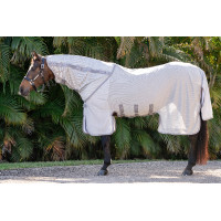 Copricollo anti-mosche Amigo Horseware Bug Buster Argento / grigio titanio / argento Copricollo anti-mosche Amigo Horseware Bug Buster Argento / grigio titanio / argento