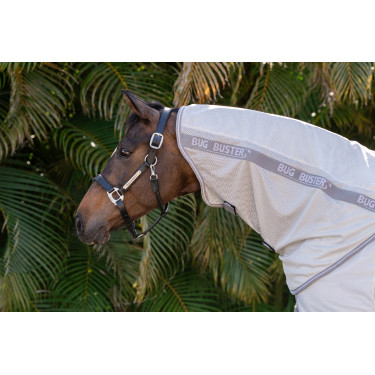 Copricollo anti-mosche Amigo Horseware Bug Buster Argento / grigio titanio / argento