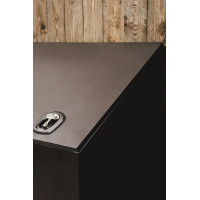 Contenitore per alimenti in alluminio Grooming Deluxe by Kentucky con ruote Nero