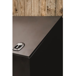 Contenitore per alimenti in alluminio Grooming Deluxe by Kentucky con ruote Nero