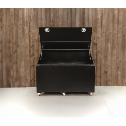 Contenitore per alimenti in alluminio Grooming Deluxe by Kentucky con ruote Nero