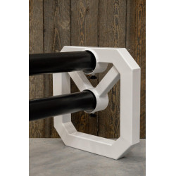 Cavaletti in alluminio Square Grooming Deluxe by Kentucky in confezione da 2 Bianco