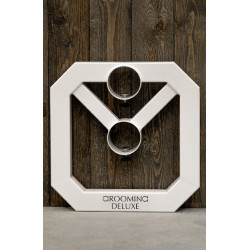 Cavaletti in alluminio Square Grooming Deluxe by Kentucky in confezione da 2 Bianco