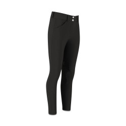 Pantaloni da equitazione Kentucky Miami grip al ginocchio da donna Nero