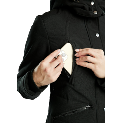 Giacca Montar extra lunga Dicte donna Nero