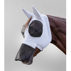 Maschera anti-mosche Waldhausen Puck con protezione nasale Grigio argento Maschera anti-mosche Waldhausen Puck con protezione nasale Grigio argento