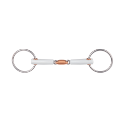Morso da filetto Beris doppio snodo anello 6 cm