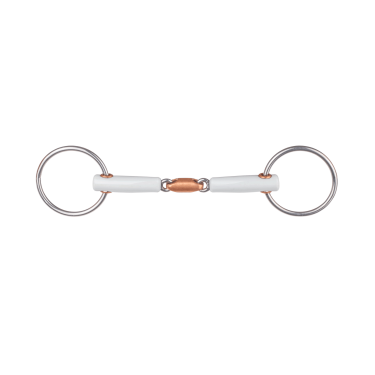 Morso da filetto Beris doppio snodo anello 6 cm Morso da filetto Beris doppio snodo anello 6 cm