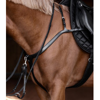 Pettorale Waldhausen X-Line con ponte lungo Nero