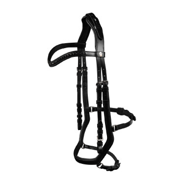 Briglia Waldhausen X-Line Relaxation capezzina anatomica Nero