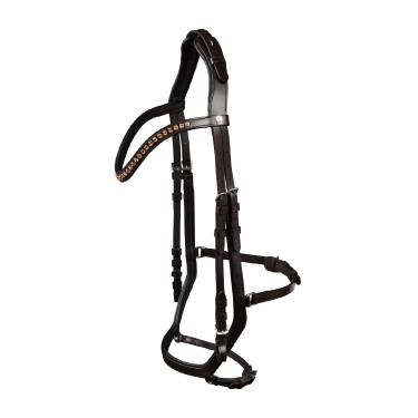 Briglia Waldhausen X-Line Relaxation capezzina anatomica Marrone