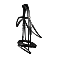 Briglia verniciata Waldhausen S-Line Blackshine capezzina combinata pull back Nero Briglia verniciata Waldhausen S-Line Blackshine capezzina combinata pull back Nero