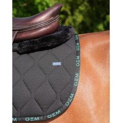 Tappeto GEM Love Nero / verde