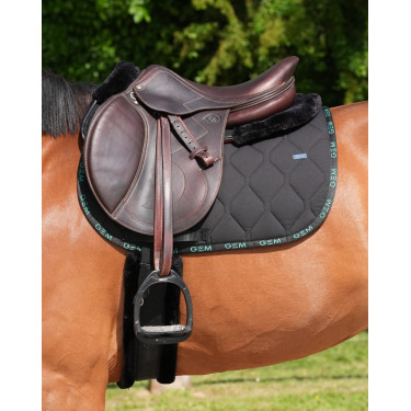 Tappeto GEM Love Nero / verde