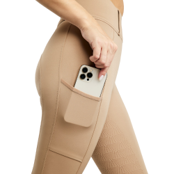 Leggings Montar MoElaine logo taglio laser full grip donna Latté Marrone