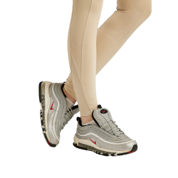 Leggings Montar MoZuna Refined con pince e cristalli gun metal full grip da donna Grigio chiaro