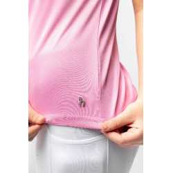 Polo da concorso Horze Kaya bambino con strass Begonia rosa