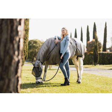 Maschera antimosche Eczema Horze Mountain Essence UV Grigio chiaro