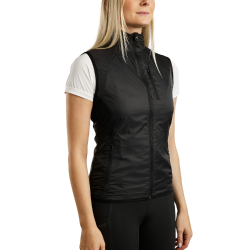 Gilet senza maniche MoRegina leggero con logo Foil donna