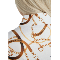 Polo a maniche corte Montar stampato Haily Bridle donna Bianco Polo a maniche corte Montar stampato Haily Bridle donna Bianco