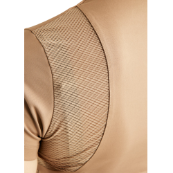 Polo da allenamento Montar MoStar maniche corte inserti in mesh donna
