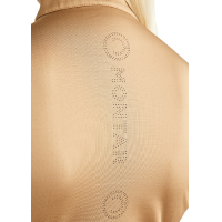 T-shirt da allenamento a maniche corte Montar MoElaine con logo laserato da donna Bianco