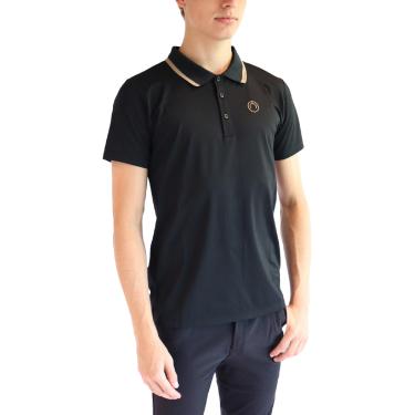 Polo a maniche corte Montar MoDrake con colletto e logo a contrasto uomo Polo a maniche corte Montar MoDrake con colletto e logo a contrasto uomo