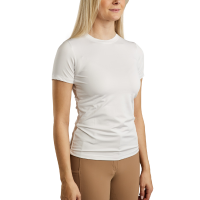 T-shirt in maglia a maniche corte Montar MoStella con logo inciso al laser da donna