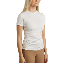 T-shirt in maglia a maniche corte Montar MoStella con logo inciso al laser da donna