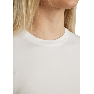 T-shirt in maglia a maniche corte Montar MoStella con logo inciso al laser da donna T-shirt in maglia a maniche corte Montar MoStella con logo inciso al laser da donna