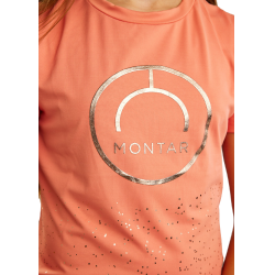 T-shirt a maniche corte Montar MoNille Junior stampato rosegold Anguria Rosa
