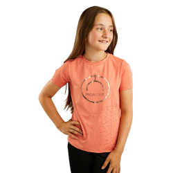 T-shirt a maniche corte Montar MoNille Junior stampato rosegold Anguria Rosa