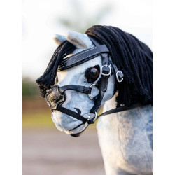 Testiera con capezzina incrociata LeMieux Toy Pony Nero