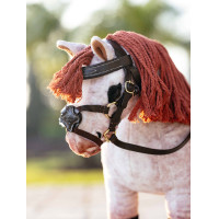 Testiera con capezzina incrociata LeMieux Toy Pony Marrone
