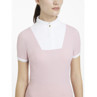 Camicia da concorso LeMieux plissettata Sophia maniche corte Fioritura Rosa Camicia da concorso LeMieux plissettata Sophia maniche corte Fioritura Rosa