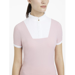 Camicia da concorso LeMieux plissettata Sophia maniche corte Fioritura Rosa Camicia da concorso LeMieux plissettata Sophia maniche corte Fioritura Rosa