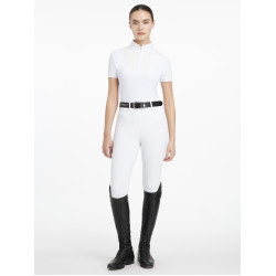 Camicia da concorso LeMieux plissettata Sophia maniche corte Bianco Camicia da concorso LeMieux plissettata Sophia maniche corte Bianco