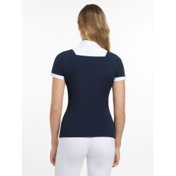 Camicia da concorso LeMieux Sophia maniche corte Marina Blu marino Camicia da concorso LeMieux Sophia maniche corte Marina Blu marino